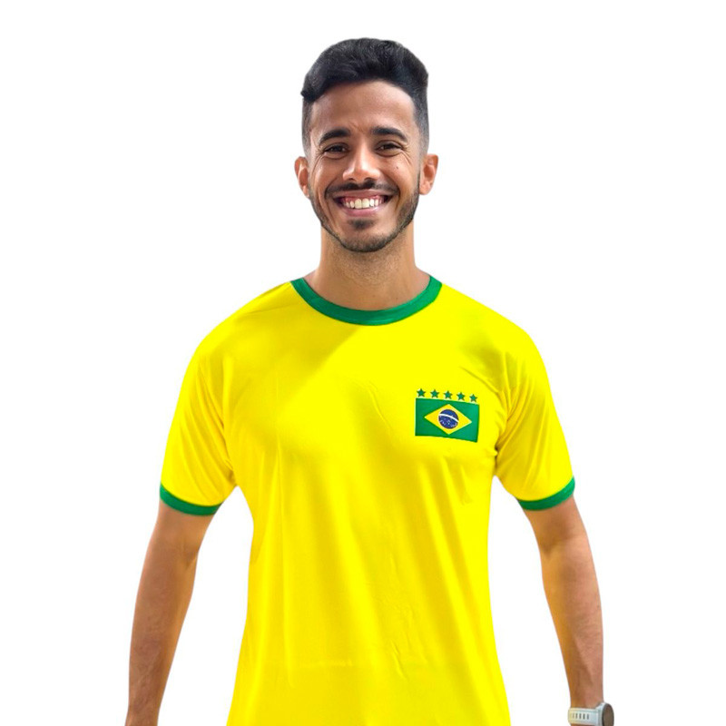 Camisa Brasil Adulto Alusiva