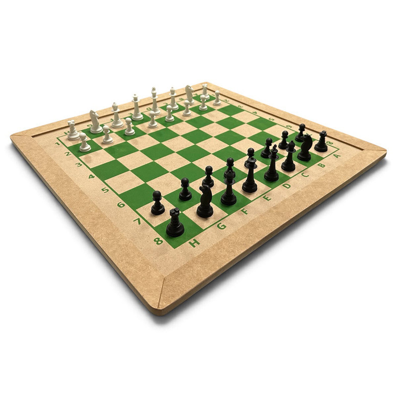 Jogo Xadrez 40x40cm Tradicional MDF