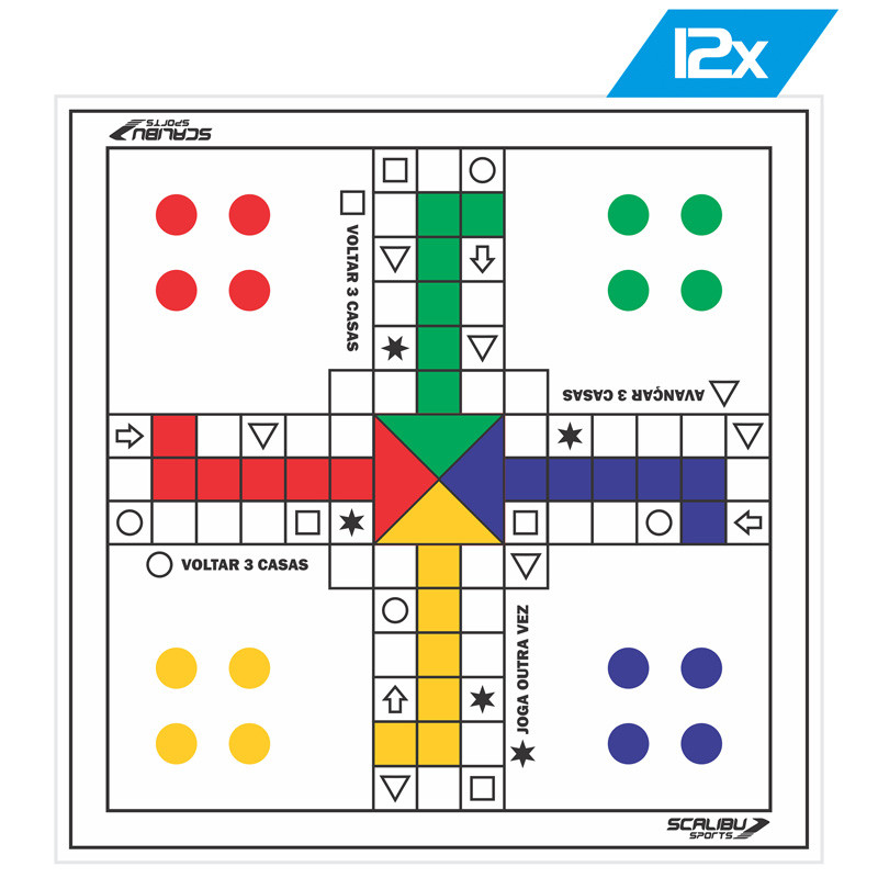 Kit 12 Ludos Vip 35x35cm Courvin
