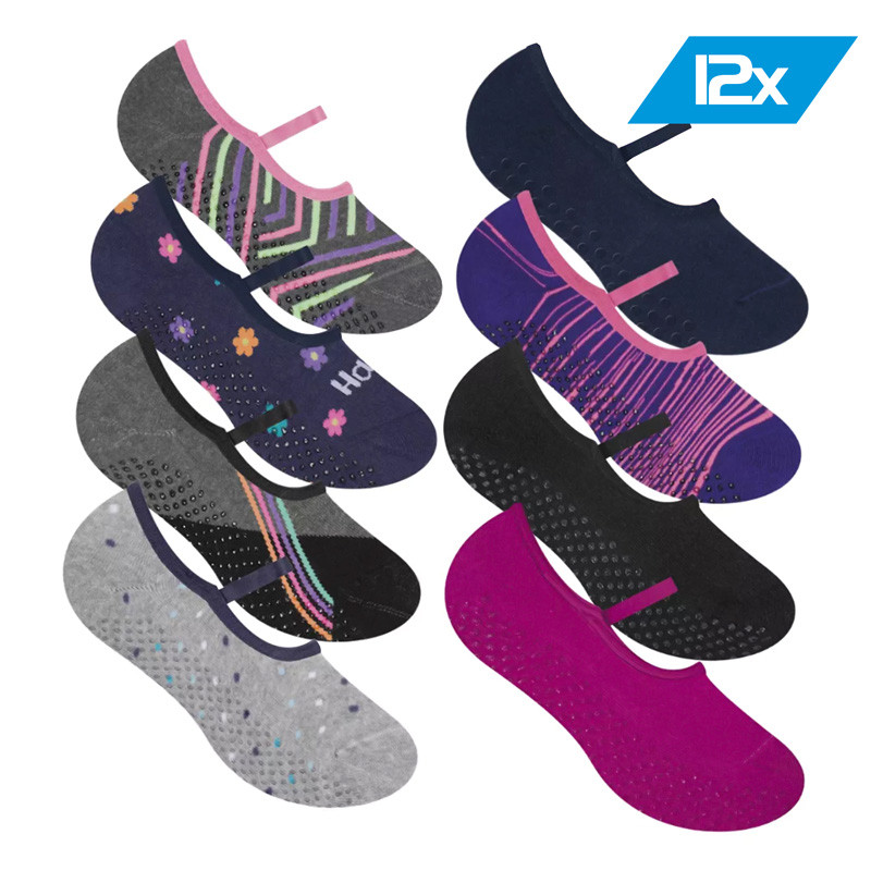 Kit 12 Sapatilhas Pilates Light