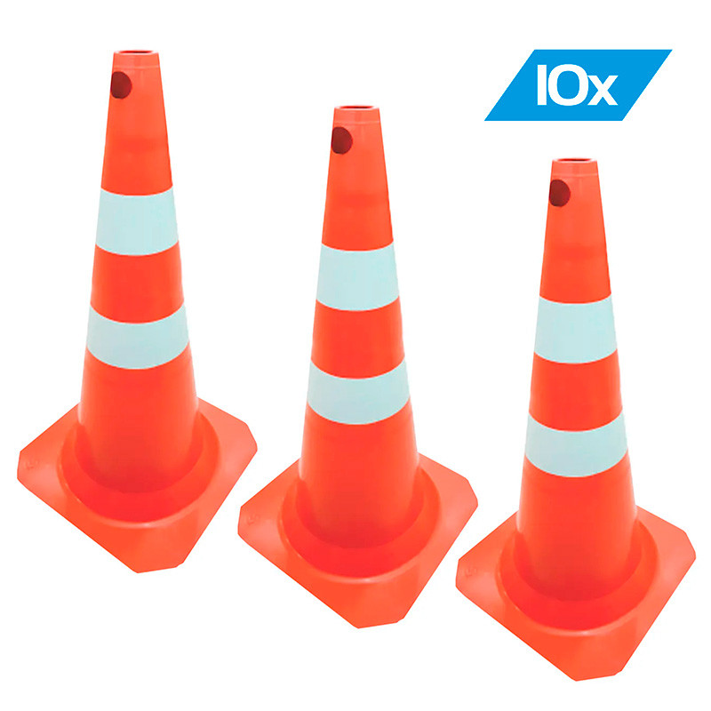 Kit c/10 Cones Grande 75cm