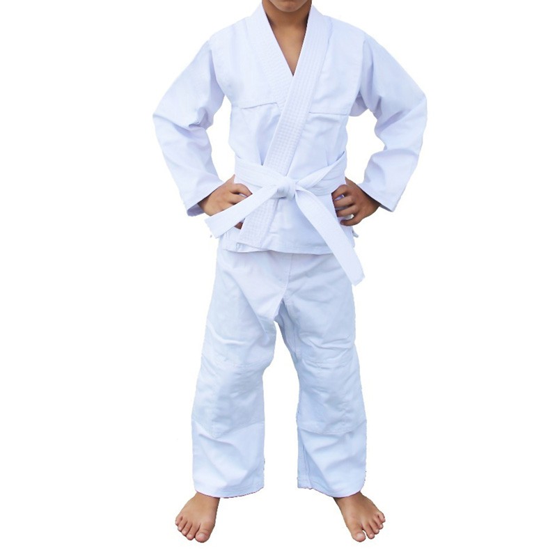 Kimono Judô Kime Infantil Branco Brim