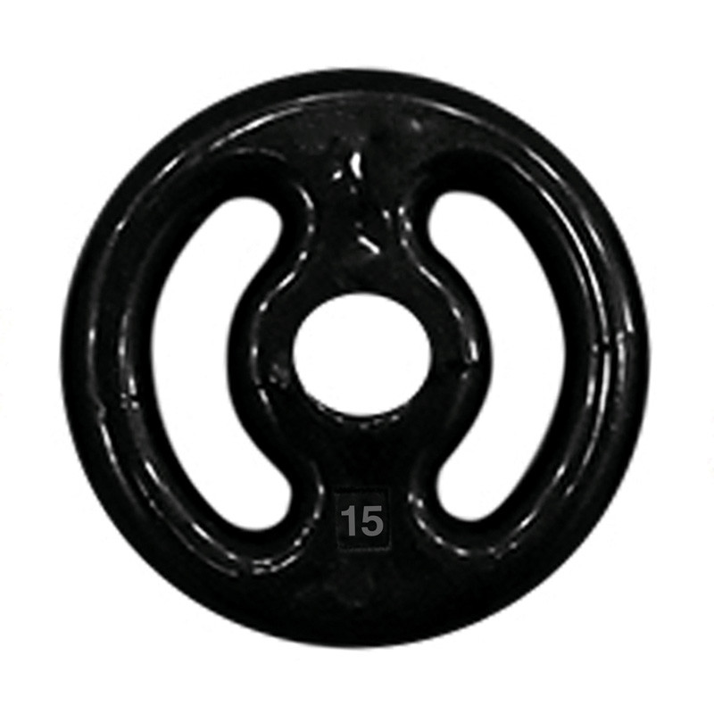 Anilha Emborrachada 15kg Vazada