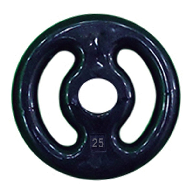Anilha Emborrachada 25kg Vazada