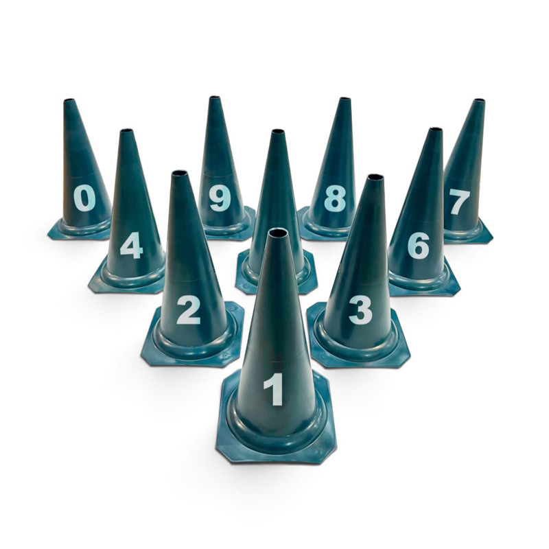Kit Cones Médios 50cm c/ 10 Números