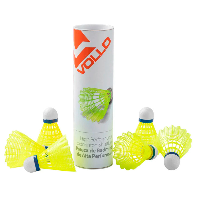Kit c/ 6 Petecas Badminton Vollo