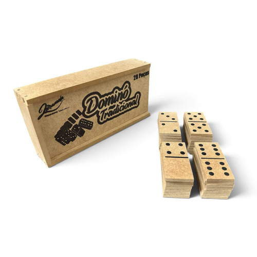 Jogo Dominó Animais 28pcs MDF