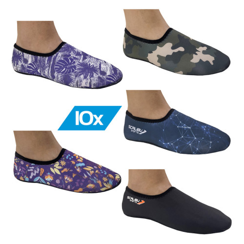 Kit c/10 Sapatilhas Soft Adulto Scalibu