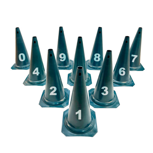 Kit Cones Médios 50cm c/ 10 Números